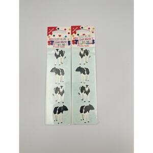 Vintage Mrs. Grossman’s Cow Stickers 2 Packs 3 Sheets Each NOS Photo Safe USA